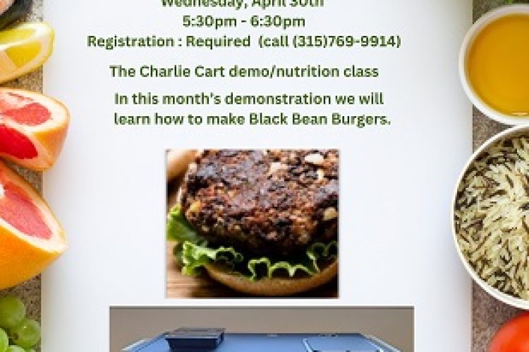 Healthy Cooking Class April 30th