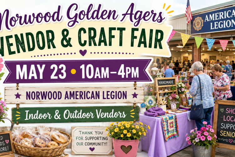 Norwood Golden Agers Vendor & Craft Fair